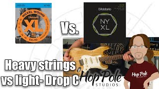 Video thumbnail for Heavy Vs Light guitar strings - featuring D'Addario NYXL and XL by Adam Steel