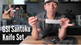 GSI Santoku Knife Set - It Solves the Biggest Camp Pantry Problem!