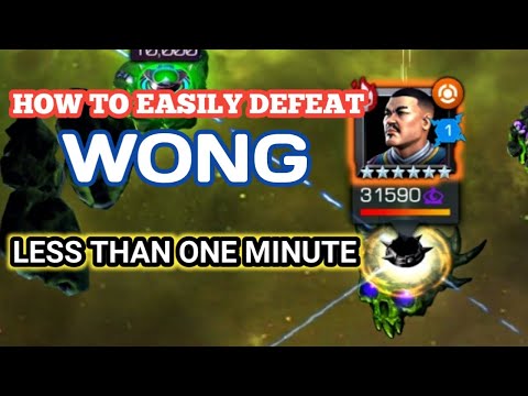 MCOC HOW TO EASILY DEFEAT WONG IN LESS THAN ONE MINUTE