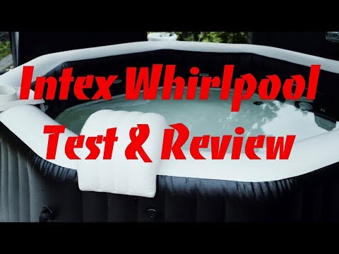 Intex PureSPA Jet and Bubble Deluxe baseino komplektas Juodas, 201x201x71 cm video