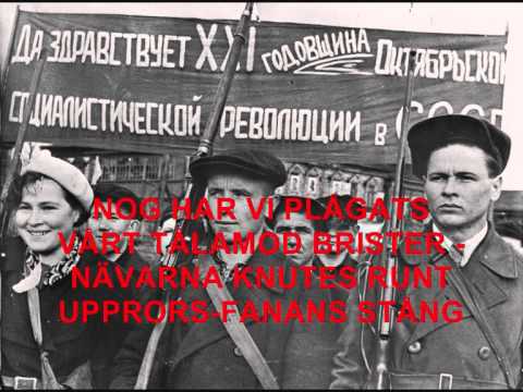 Knutna Nävar - Kampsång (with lyrics)