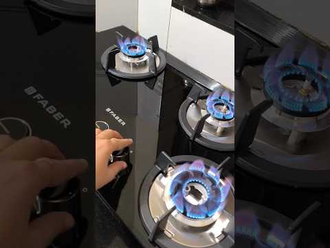 Kitchen hob top glass gas stove 4 burner faber