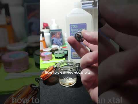 this is how I clean the xtal coils from my yocan evolve plus xl.. #yocan #420 #710 #wax