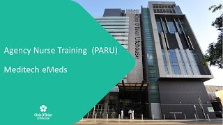 Agency Nurse Training (PARU) - Meditech eMeds