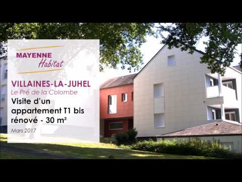 Visite de l'appartement T1 bis rénové à louer à Villaines-la-Juhel