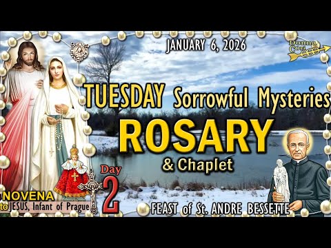 TUESDAY Rosary Prayer & Chaplet 🌹SORROWFUL Mysteries of the Rosary Today, FEAST St. Andre Bessette