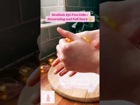 Realistic Cakes: Real or Fake? Epi-Pen Cake 🍰👀 #Hyperrealistic #Cake #Art