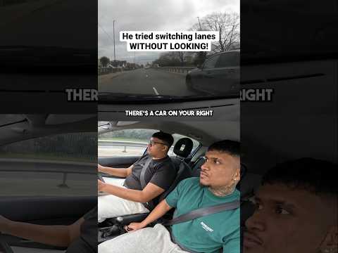 “There’s a CAR ON YOUR RIGHT!” 😳 #shorts #driving #drivinglessons #drivingtest