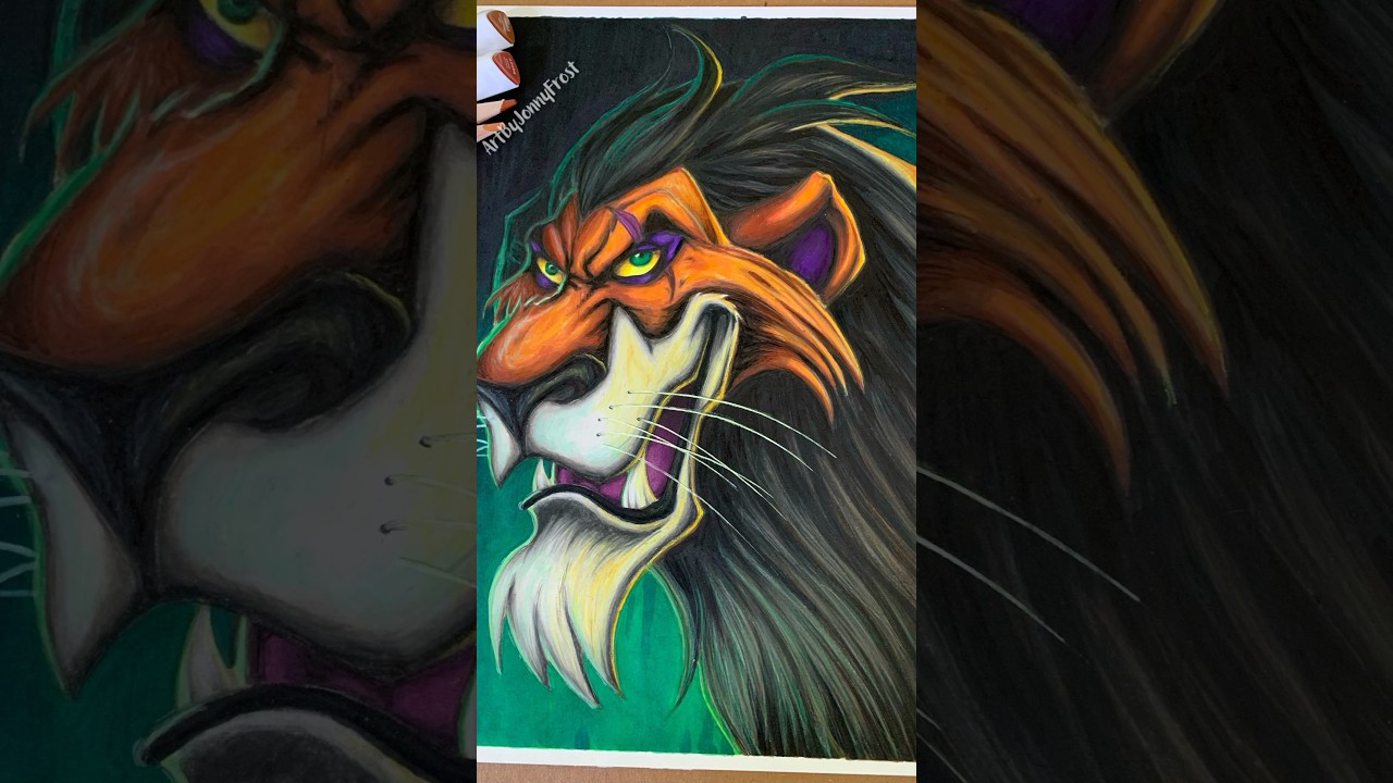 Disney Villain Scar Drawing