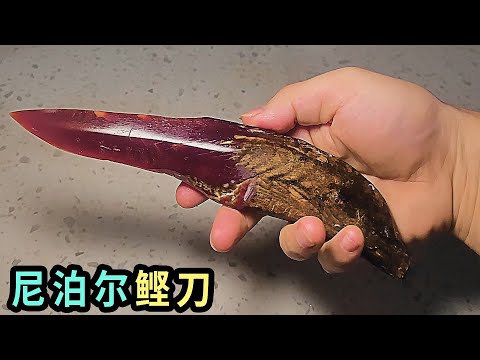 用鲣鱼做一把刀会是什么体验？带着它去参加锻刀大赛能夺冠吗？【老大南】What is the experience of making a knife with bonito?