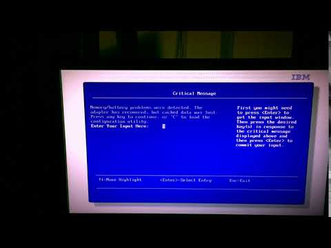 Memory/Battery problems were detected SOLVED !! IBM X3650 M4 SOLUTION IN THE DESCRIPTION