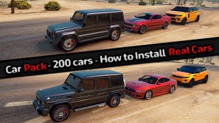 How to install 200 Real Cars in GTA 5! (2024) How to replace All Traffic in GTA V! GTA 5 Car Pack