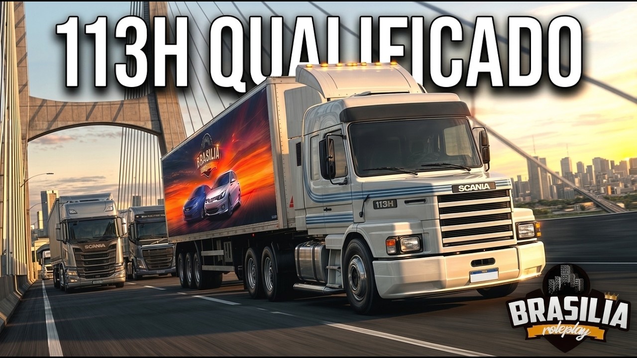 Cruzando Marcha no Scania 113H tunado - Brasilia RP FiveM