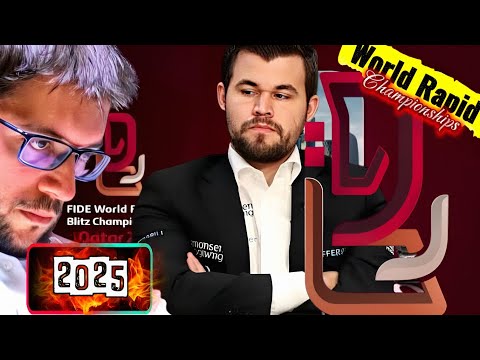 Strong Defense!!! Magnus Vs Maxime Vachier-Lagrave || World Rapid Championships 2025