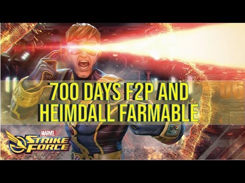700 Days in MSF as F2P and Heimdall Farmable ∣ Marvel Strike Force