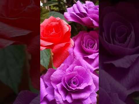 One of my favorite hobby...paper flower making....#art #craft #flowers #hobby .... #paperroses #