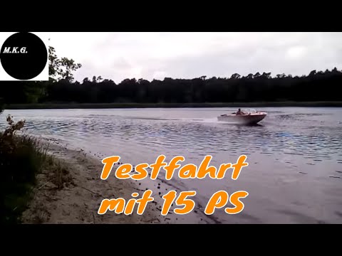 15 PS Boot Führerscheinfrei fahren Yamaha Motorboot / Sportboot Geschwindigkeit 35 km/h