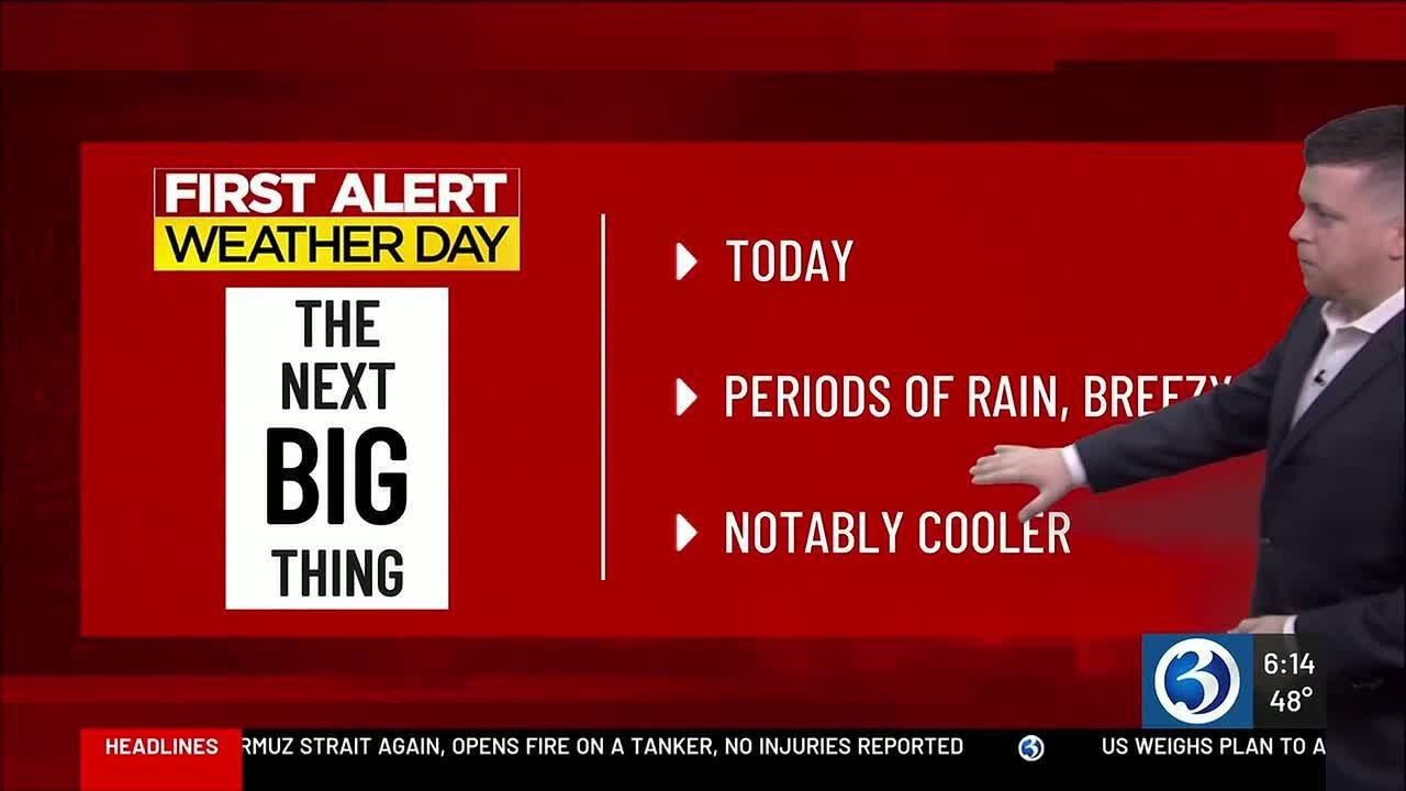 A First Alert Weather Day for Rain & Falling Temperatures