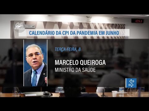 CPI da Pandemia divulga calendário de depoimentos até 18 de junho