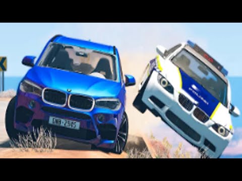 Cliff Drops Car Crashes - These cars fly like lead balloons!