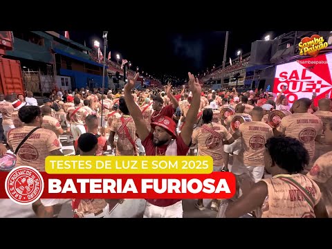 Salgueiro 2025 Ao Vivo | Super Esquenta da Bateria Furiosa | Teste de Luz e Som