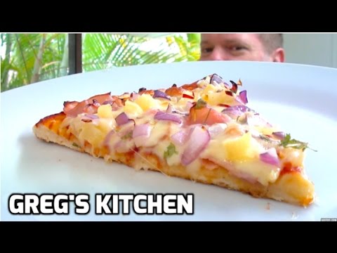 HAM AND PINEAPPLE HAWAIIAN PIZZA RECIPE - Greg's Kitchen