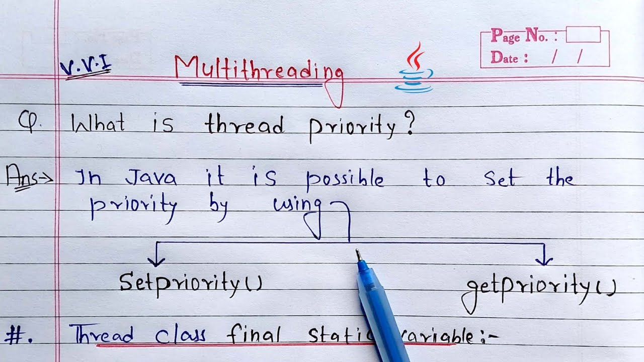 setPriority() and getPriority() method in java multithreading | Learn Coding
