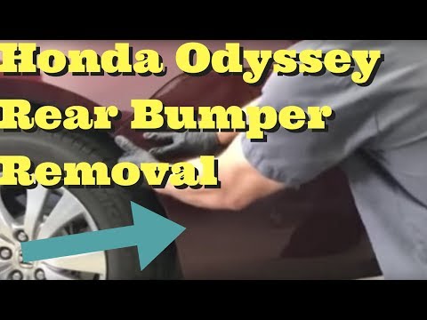 2011 2012 2013 2014 2015 2016 2017 Honda Odyssey Rear Bumper Removal How to Remove Replace take off