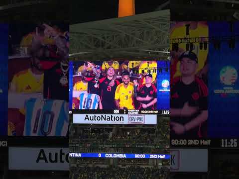 Karol G, Feid, Ryan Castro, Blessd y Maluma en la final de la Copa América 2024 🫶🏻🩵