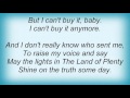 Leonard Cohen - The Land Of Plenty Lyrics