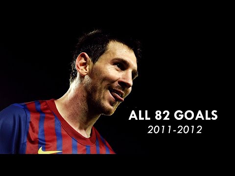 Lionel Messi - All 82 Goals in 2011/2012 - With Commentaries