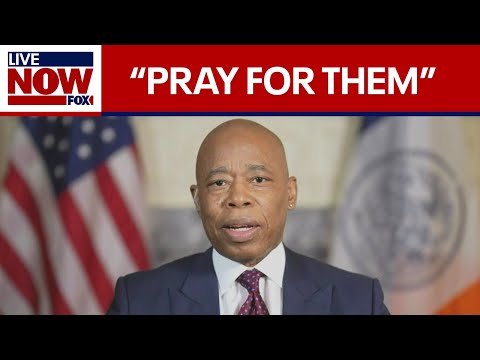 Video | NYC Mayor Eric Adams prays for critics as he supports President Trump
