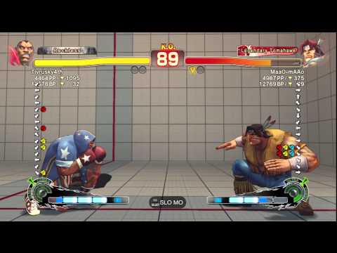 SSF4 AE Ver. 2012: Tivrusky4th [Balrog] vs. MaaO-mAAo [T. Hawk] - PSN Ranked Match