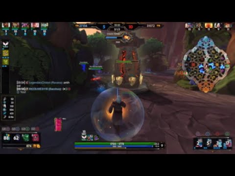 Smite Diamond Rank Conquest Uncle Iroh Bacchus Support- EVERY Game In Season 10 Is A Team Diff!