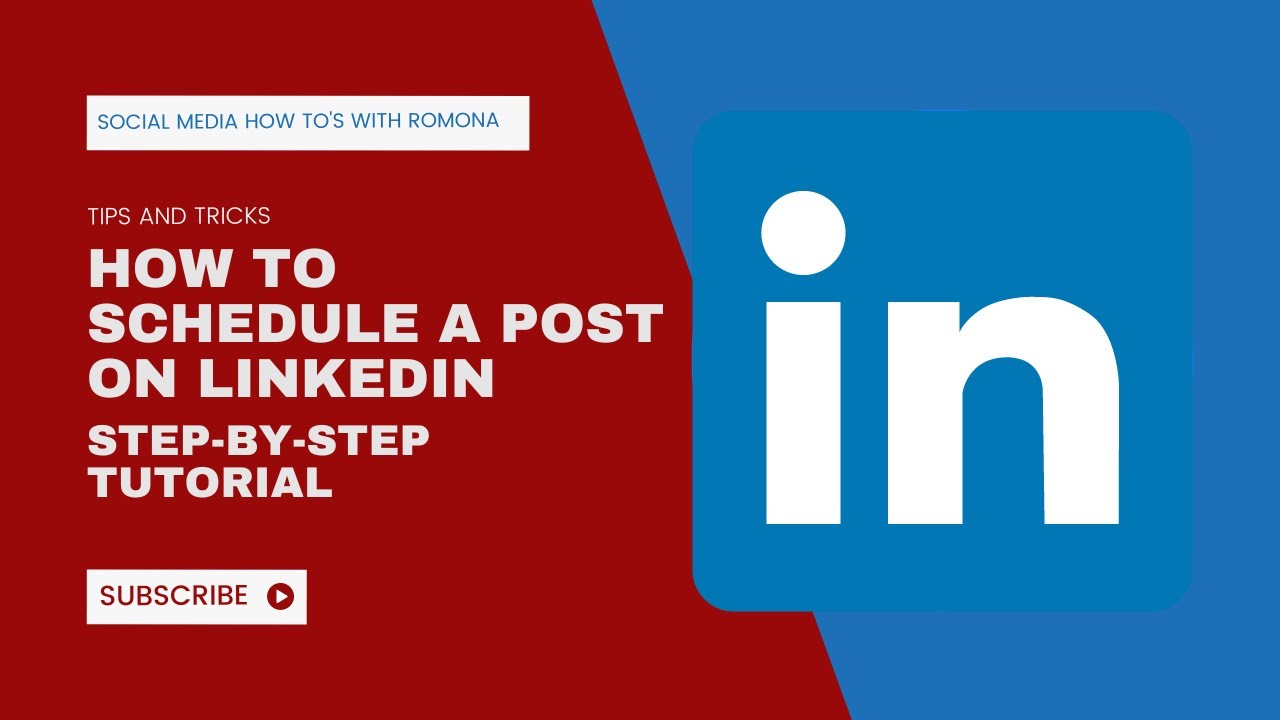 🕒 How To Schedule Posts On LinkedIn 💻 PC / Desktop Computer