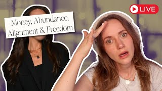 Another Manifestation Girlie is Teaching Us How to Get Rich #livereact