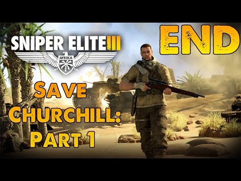Sniper Elite 3 Save Churchill Part 1: In Shadows DLC Gameplay Walkthrough Ending - No Commentary