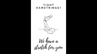 Hamstring Stretching, Elevated
