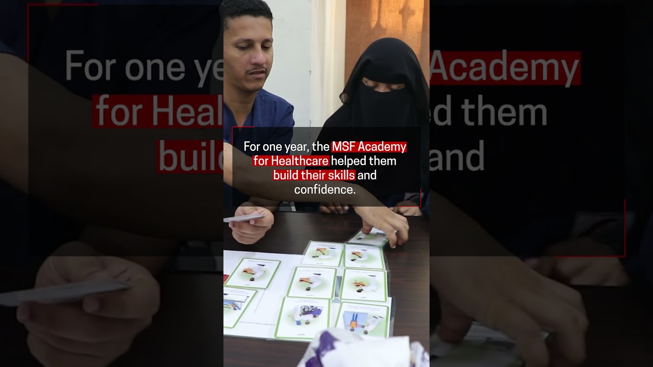Nurses in Yemen build their skills through hands-on training with MSF