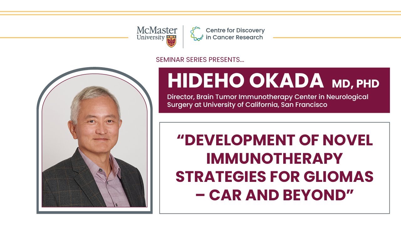 CDCR Seminar Series: October 31, 2024 - Hideho Okada, MD PhD