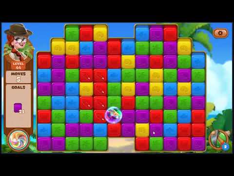 Lost Island Blast Adventure Level 44 - NO BOOSTERS 🏝️ | SKILLGAMING ✔️