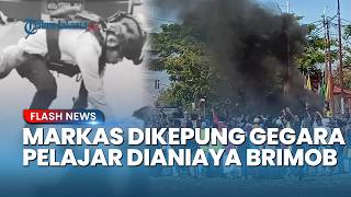 Warga Kepung Markas Brimob Tual Imbas Peristiwa Pelajar 14 Tahun Tewas di Tangan Bripda MS
