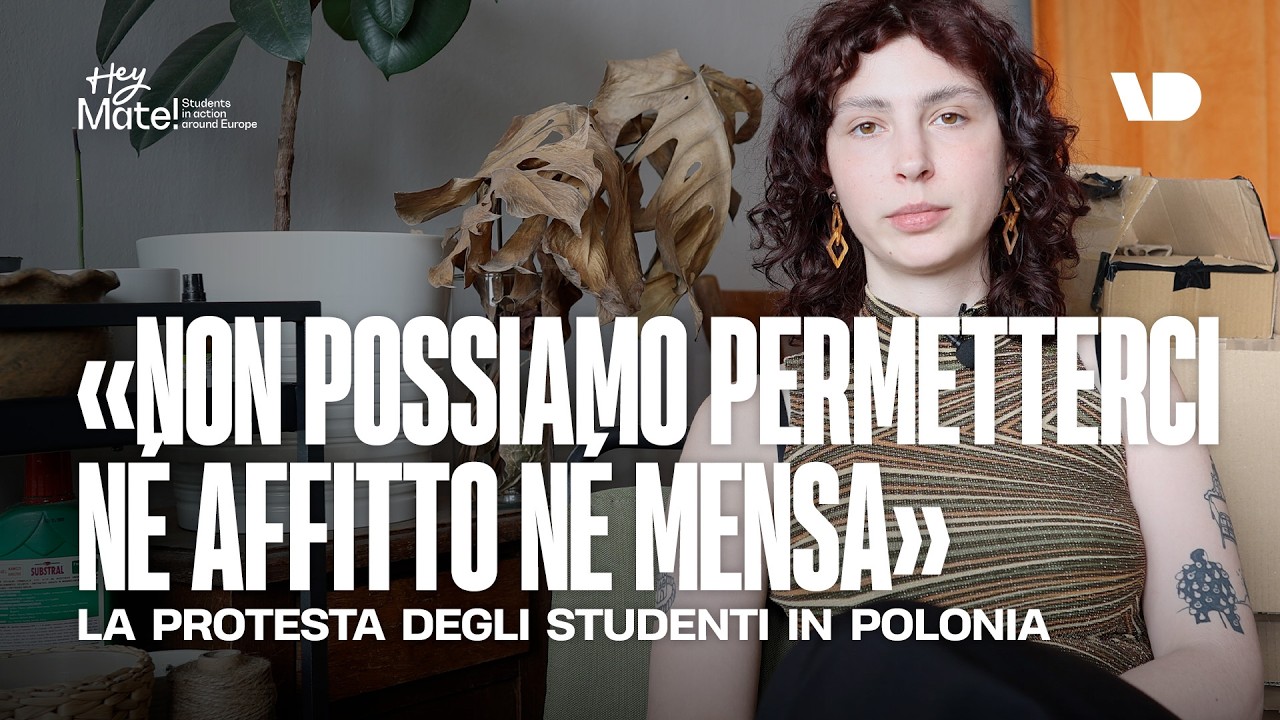 Fotogramma dal videoclip AFFITTI troppo alti e DISAGIO PSICOLOGICO: gli studenti polacchi OCCUPANO l'università