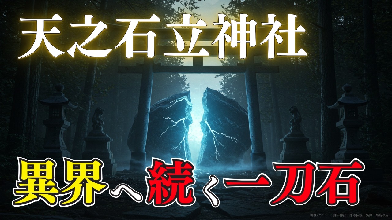 裂け目に引き寄せられる参拝者──天之石立神社に現れた“異界の一刀石”【都市伝説 封印神社】