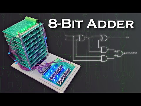8-Bit Adder built from 152 Transistors