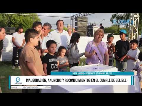 INAUGURACIÓN, ANUNCIOS Y RECONOCIMIENTOS EN EL CUMPLE DE BELISLE 1