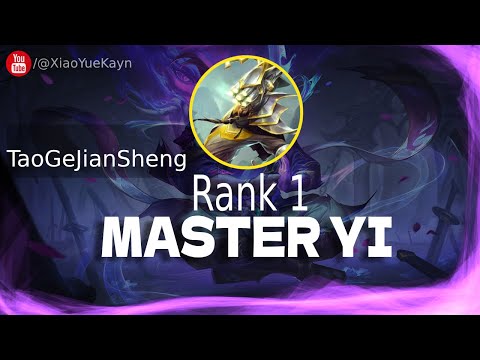🔴 Rank 1 Master Yi vs Graves Jungle - TaoGeJianSheng Master Yi Guide