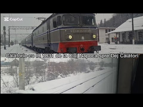 Călătorie cu IR 1831 de la Cluj Napoca spre Dej Călători - 13 Ianuarie 2026