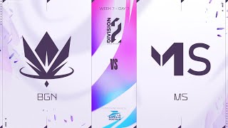 LFL Division2 Spring Split 2023 - W7D1 - BGN vs MS