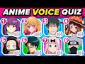 ANIME VOICE QUIZ 🗣️ Can you Guess the Anime Voice? (50 Popular Anime Characters)🔥